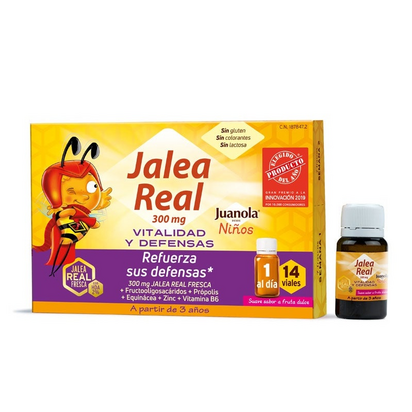 Juanola geleia Real 300 Mg Crianças Vitalidadee E defesas 14 Ampolas de 10ml